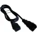 Шнур питания Lanmaster LAN-PP19/20-0.5-BK C19-C20 проводник.:3x1.5мм2 0.5м 250В 16А (упак.:1шт) черный