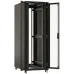 Шкаф коммутационный Hyperline (TTBR-4781-DD-RAL9004) напольный 47U 800x1000мм пер.дв.перфор. задн.дв.перфор. 2 бок.пан. 1000кг черный 910мм 153.3кг 2277мм IP20 сталь