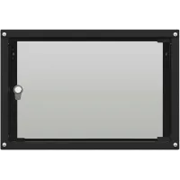 Шкаф коммутационный NTSS Lime (NTSS-WL9U5560GS-BL) настенный 9U 550x600мм пер.дв.стекл несъемн.бок.пан. 30кг черный 500мм 15кг 110град. 500мм IP20 сталь