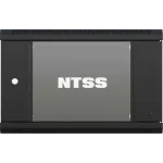Шкаф коммутационный NTSS NTSS-W12U6060GS-BL настенный 12U 570x600мм пер.дв.стекл 60кг черный 500мм 27кг 220град. 635мм IP20 сталь