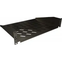 Полка стационарная NTSS NTSS-FF-350-BL 2U нагр.:20кг. 19" 350мм черный