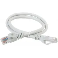 Патч-корд ITK PC01-C5EUL-1M UTP RJ-45 вил.-вилка RJ-45 кат.5E 1м серый LSZH