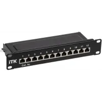 Патч-панель ITK PP12-1UC5ES-D05-10 10" 1U 12xRJ45 кат.5E STP Патч-панель ITK PP12-1UC5ES-D05-10 10" 1U 12xRJ45 кат.5E STP