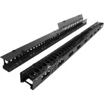 Кабельный органайзер вертикальный Lanmaster TWT-CBB-DVO-47U/L односторонний пальцы 47U шир.:19" глуб.:175мм (упак.:2шт)