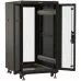 Шкаф серверный Hyperline TTBR-2261-DD-RAL9004 напольный 22U 600x1000мм пер.дв.перфор. задн.дв.перфор. 2 бок.пан. 1000кг черный 910мм 79.5кг 1166мм IP20 сталь