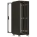 Шкаф серверный Hyperline TTBR-3261-DD-RAL9004 напольный 32U 600x1000мм пер.дв.перфор. задн.дв.перфор. 2 бок.пан. 1000кг черный 910мм 84.2кг 1610мм IP20 сталь