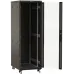 Шкаф серверный Hyperline TTBR-3268-AS-RAL9004 напольный 32U 600x800мм пер.дв.перфор. задн.дв.спл.стал.лист 2 бок.пан. 1000кг черный 710мм 94.5кг 1610мм IP20 сталь