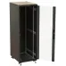 Шкаф серверный Hyperline TTBR-3268-AS-RAL9004 напольный 32U 600x800мм пер.дв.перфор. задн.дв.спл.стал.лист 2 бок.пан. 1000кг черный 710мм 94.5кг 1610мм IP20 сталь