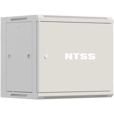 Шкаф коммутационный NTSS Премиум (NTSS-W12U6060FD) настенный 12U 570x600мм пер.дв.металл 60кг серый 500мм 27кг 220град. 635мм IP20 сталь