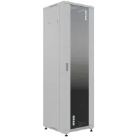 Шкаф коммутационный NTSS Премиум (NTSS-R32U6060GS) напольный 32U 600x600мм пер.дв.стекл металл 900кг серый 510мм 63.2кг 1542мм IP20 сталь