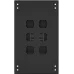 Шкаф серверный NTSS Премиум (NTSS-R42U80100GS-BL) напольный 42U 800x1000мм пер.дв.стекл металл 900кг черный 910мм 160кг 1987мм IP20 сталь
