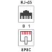 Коннектор Rexant (05-1023) FTP кат.5E RJ45 прозрачный