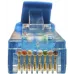 Патч-корд Suprlan 10-0147 UTP RJ-45 вил.-вилка RJ-45 кат.5E 1м синий LSZH 24AWG