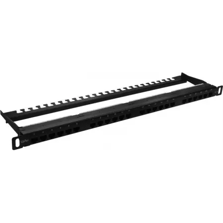 Патч-панель Suprlan 10-0404 19" 0,5U 24xRJ45 кат.5E UTP
