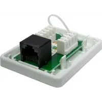 Розетка Suprlan 10-0307 информ.RJ45 кат.5E U/UTP не экранированный черн.