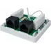 Коробка Suprlan 10-0310 накладная двойная 2xRJ45 горизонтальный монтаж пластик серый