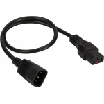 Шнур питания Lanmaster LAN-PP13L/14-1.5-BK C13-С14 проводник.:3x0.75мм2 1.5м 220В 10А (упак.:1шт) черный