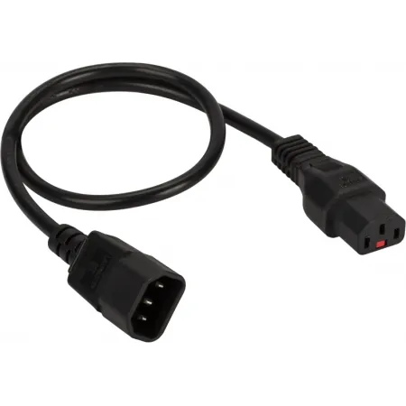 Шнур питания Lanmaster LAN-PP13L/14-1.5-BK C13-С14 проводник.:3x0.75мм2 1.5м 220В 10А (упак.:1шт) черный