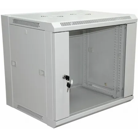 Шкаф коммутационный Rexant Pro (04-2220) настенный 6U 600x600мм пер.дв.стекл без задн.дв. 90кг серый