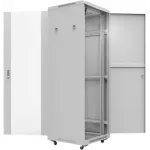 Шкаф серверный Rexant Pro (04-2315) напольный 22U 600x1000мм пер.дв.металл металл 800кг серый Шкаф серверный Rexant Pro (04-2315) напольный 22U 600x1000мм пер.дв.металл металл 800кг серый