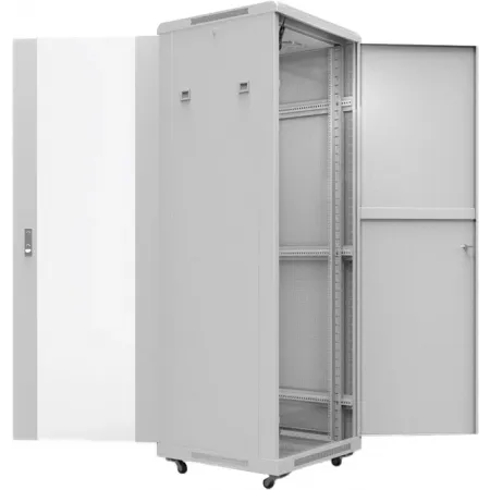 Шкаф серверный Rexant Pro (04-2315) напольный 22U 600x1000мм пер.дв.металл металл 800кг серый Шкаф серверный Rexant Pro (04-2315) напольный 22U 600x1000мм пер.дв.металл металл 800кг серый