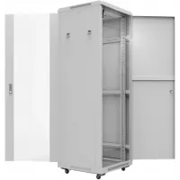 Шкаф серверный Rexant Pro (04-2311) напольный 32U 600x800мм пер.дв.стекл металл 800кг серый 720мм 87кг 1610мм IP20 сталь Шкаф серверный Rexant Pro (04-2311) напольный 32U 600x800мм пер.дв.стекл металл 800кг серый 720мм 87кг 1610мм IP20 сталь