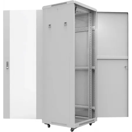 Шкаф серверный Rexant Pro (04-2306) напольный 42U 600x800мм пер.дв.стекл металл 800кг серый 720мм 102кг 2055мм IP20 сталь