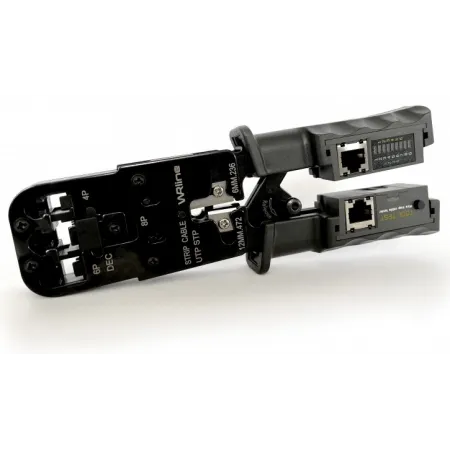 Инструмент обжимной WRline WR-022 для RJ-45/RJ-12/RJ-11/RJ-22 черный