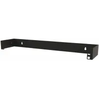 Кронштейн телекоммуникационный Hyperline BW19-1U-110F-RAL9005 настен. 1U 19" 110мм нагр.:15кг черный
