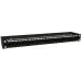 Кронштейн телекоммуникационный Hyperline BW19-1U-110F-RAL9005 настен. 1U 19" 110мм нагр.:15кг черный