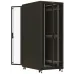 Шкаф серверный Hyperline TTBR-4282-DD-RAL9004 напольный 42U 800x1200мм пер.дв.перфор.2ств. 4 бок.пан. задн.дв.перфор.2-хст. 1000кг черный 1110мм 2055мм IP20 сталь
