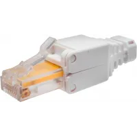 Коннектор Suprlan (10-0218-1) UTP кат.5E RJ45 с защитным колпачком серый (упак.:1шт)