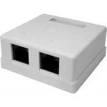 Розетка Suprlan 10-0310-1 наклад.RJ45 2 кат.6 UTP бел.