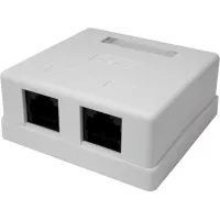 Розетка Suprlan 10-0310-1 наклад.RJ45 2 кат.6 UTP бел.