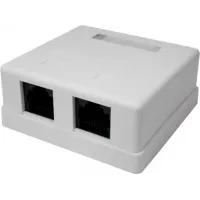 Розетка Suprlan 10-0309-1 наклад.RJ45 2 кат.5E UTP бел.