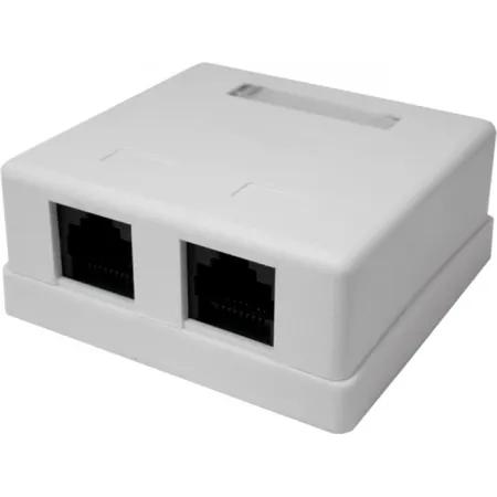 Розетка Suprlan 10-0309-1 наклад.RJ45 2 кат.5E UTP бел.