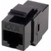 Адаптер Hyperline WR-CA-KJ-8P8C-C5E проходн. KeystoneRJ45 кат.5E бронз. черн.