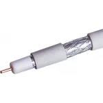 Кабель коаксиальный NetOn CCS 109L RG-6 75Om PVC внутренний 100м белый