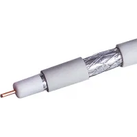 Кабель коаксиальный NetOn CCS 109L RG-6 75Om PVC внутренний 100м белый