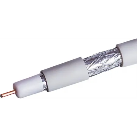 Кабель коаксиальный NetOn CCS 109L RG-6 75Om PVC внутренний 100м белый