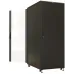 Шкаф коммутационный Hyperline (TTBR-4288-AS-RAL9004) напольный 42U 800x800мм пер.дв.стекл задн.дв.спл.стал.лист 2 бок.пан. 1000кг черный 710мм IP20