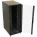 Шкаф коммутационный Hyperline (TTBR-4288-AS-RAL9004) напольный 42U 800x800мм пер.дв.стекл задн.дв.спл.стал.лист 2 бок.пан. 1000кг черный 710мм IP20