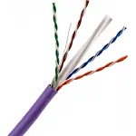 Кабель информационный Lanmaster TWT-6UTP-NGLS кат.6 U/UTP 4 пары 23AWG нг(А)-LS внутренний 305м фиолетовый