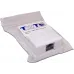 Розетка Lanmaster TWT-SM1-45/S-WH настен.RJ45 1 кат.5E STP бел.
