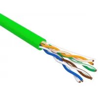 Кабель информационный Rexant 01-0061 кат.5E U/UTP 4 пары 24AWG нг(А)-LSLTx внутренний 305м зеленый Кабель информационный Rexant 01-0061 кат.5E U/UTP 4 пары 24AWG нг(А)-LSLTx внутренний 305м зеленый