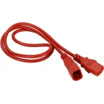 Шнур питания Lanmaster LAN-PP13/14-5.0-RD C13-С14 проводник.:3x0.75мм2 5м 220В 10А красный