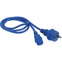 Шнур питания Lanmaster LAN-PP13/SH-1.0-BL C13-Schuko проводник.:3x0.75мм2 1м 220В 10А синий