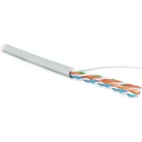 Кабель информационный Hyperline UUTP4R-C5E-S24-IN-LSZH-GY-305 кат.5E UTP 4 пары 24AWG LSZH внутренний 305м серый