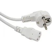Шнур питания Lanmaster LAN-PP13/SHA-1.0-WH C13-Schuko проводник.:3x0.75мм2 1м 220В 10А белый Шнур питания Lanmaster LAN-PP13/SHA-1.0-WH C13-Schuko проводник.:3x0.75мм2 1м 220В 10А белый