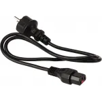 Шнур питания Lanmaster LAN-PP13L/SH-1.5-BK C13-Schuko проводник.:3x0.75мм2 1.5м 220В 10А черный